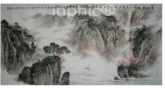 INPHIC-山水畫國畫 客廳裝飾畫 陳雙華作品 四尺精品已裝裱 國畫2