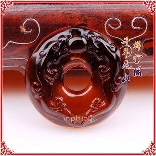 INPHIC-開光冰種黑曜石雙貅運財 生肖牛開運物平安納福