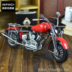 INPHIC-擺設裝飾模擬手工復古摩托車禮品機車家居鐵藝模型手工
