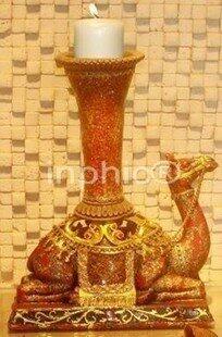 INPHIC-歐式客廳裝飾擺飾家具飾品泰國田園家居駱駝燭臺