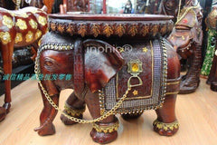 INPHIC-大象換鞋凳子風水擺件招財仿紅木工藝品家居裝飾品