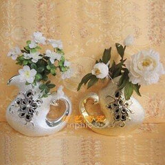 INPHIC-電鍍磨砂天鵝花瓶插花客餐廳臥室電視家居裝飾擺飾