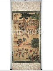 INPHIC-精品 山水畫國畫客廳裝飾畫 百子圖 四尺已裝裱