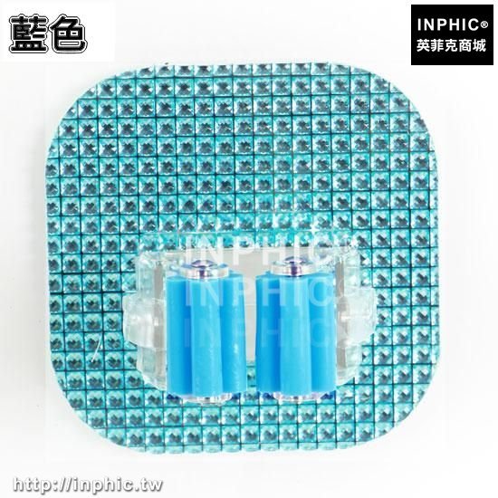 INPHIC-吸盤平板拖把架木地板拖把夾掃把拖把卡座無痕免釘門後掛鉤壁掛架-藍色
