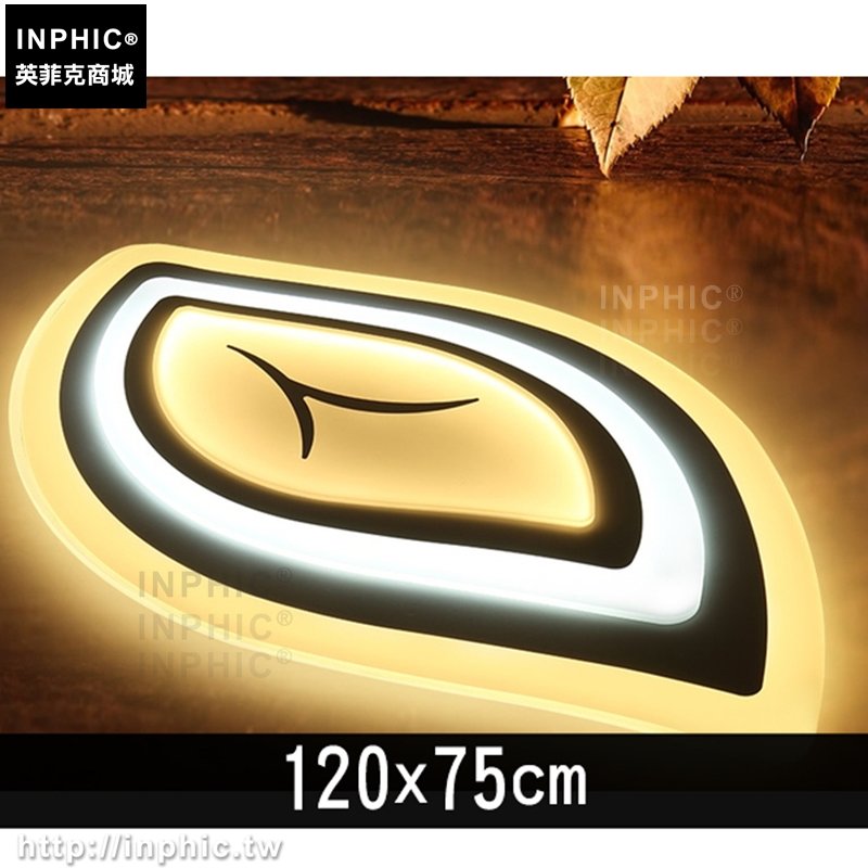 INPHIC-臥室燈葉子房間燈簡約客廳燈兒童房現代吸頂燈具-120x75cm