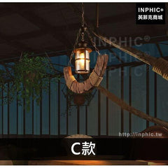 INPHIC-實木吊燈服裝店燈具吧臺咖啡廳工業風餐廳複古-C款