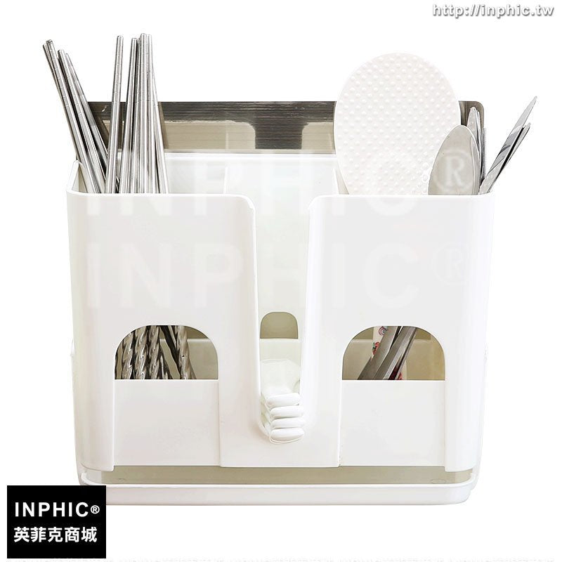 INPHIC-掛式廚房筷子籠吸盤筷子筒瀝水免打孔籠子餐具架塑膠掛架
