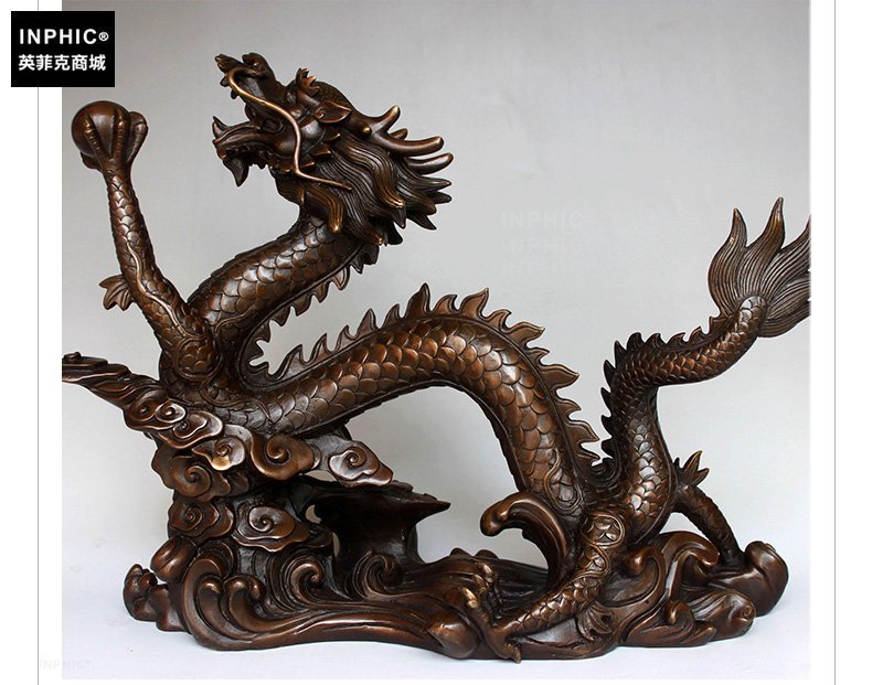 INPHIC-開運 開光純銅生肖龍辦公室銅龍裝飾品家居工藝品
