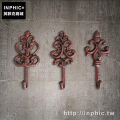 INPHIC-掛件飾品壁掛復古工業花型掛鉤鐵銹