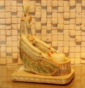 INPHIC-東南亞家居飾品 埃及風格 擺飾擺設 燭臺 埃及公主燭臺