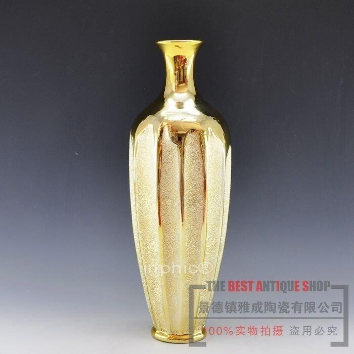 INPHIC-景韻雅成工藝品現代 家居擺件 金鐘花瓶 簡約歐式風格家具