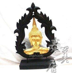 INPHIC-東南亞風格 泰式木雕藝品 擺飾 家居裝飾品佛頭鏤空木雕