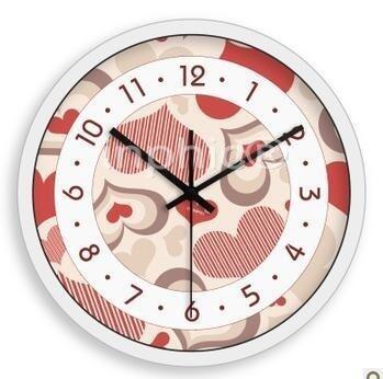 INPHIC-14吋掛鐘超靜音 表甜蜜愛心