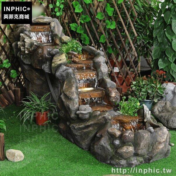 INPHIC-家裝水景大型擺設假山魚池風水流水噴泉落地擺飾招財庭院-
