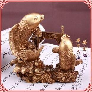 INPHIC-開光純銅鯉魚躍龍門事業學業家居擺設工藝品裝飾品