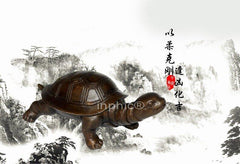 INPHIC-精品實心開光純銅烏龜擺件 化煞長壽小型銅烏龜工藝品擺設