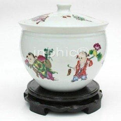 INPHIC-ZF-G021 景德鎮 陶瓷 儲物罐 童子 裝飾器皿 米缸 瓜子缸 花生缸