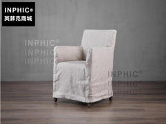 INPHIC-北歐布藝餐椅 簡約田園風布套椅 美式鄉村家具-B款