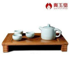 INPHIC-粉青招財進寶茶具整套茶具套裝竹製茶盤