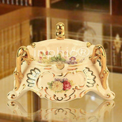 INPHIC-新品陶瓷煙灰菸灰缸 奢華歐式手工描金創意時尚個性煙缸送