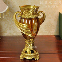 INPHIC-歐式琥珀色宮廷樹脂南瓜系列花瓶 擺飾  桌上擺件