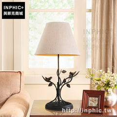 INPHIC-書房美式鐵藝小鳥臥室客廳復古閱讀檯燈沙發鄉村