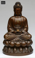 INPHIC-佛像 純銅婆娑三聖擺件觀音釋迦摩尼地藏王家居佛像裝飾品辦公室銅佛