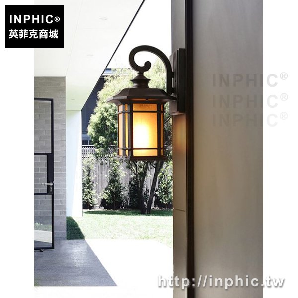 INPHIC-床頭復古餐廳美式玻璃罩歐式玄關壁燈臥室