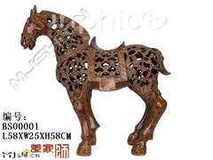 INPHIC-歐式田園裝飾擺飾東南亞風情傢俱飾品動物裝飾鏤空馬