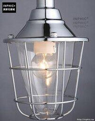 INPHIC- 工業風格復古吊燈美式創意咖啡館酒吧吧臺鍋蓋鳥籠單頭吊燈-D款