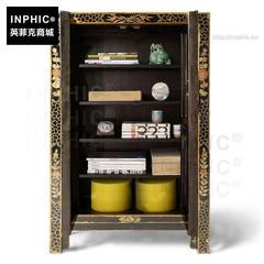 INPHIC-玄關鞋櫃蝴蝶櫃中式鞋櫃儲物櫃裝飾櫃大容量實木-部4層隔板