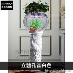 INPHIC-大象流水噴泉落地流水擺飾裝飾風水輪開業魚缸客廳北歐家居辦公室擺設-立體孔雀白色