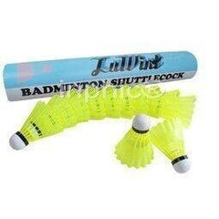 INPHIC-(1打12個) 尼龍羽毛球 塑膠羽球 耐打黃色球