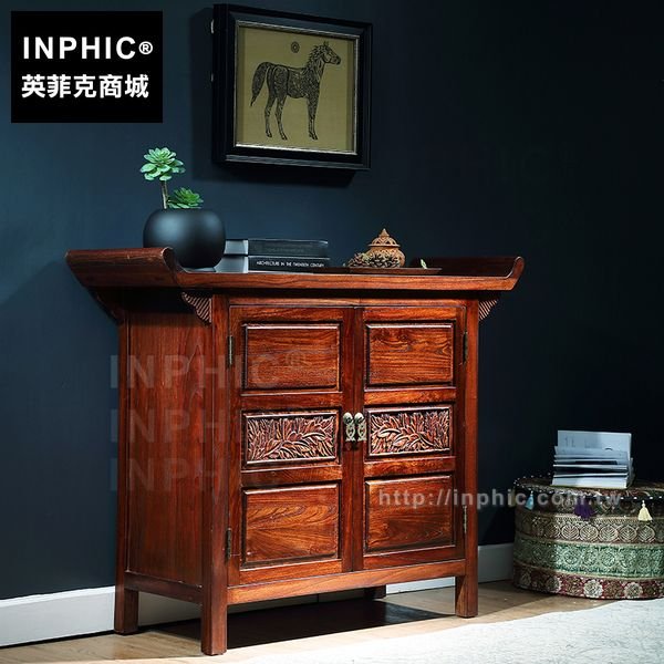 INPHIC-泰式客廳東南亞玄關櫃臥室儲物櫃門廳中式傢俱