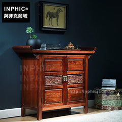 INPHIC-泰式客廳東南亞玄關櫃臥室儲物櫃門廳中式傢俱