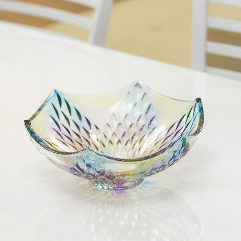 INPHIC-炫彩水晶玻璃果盤 家居裝飾品擺件 餐桌飾品 時尚