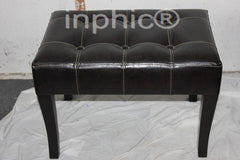 INPHIC-木質皮革工藝 沙發凳 換鞋凳
