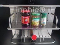 INPHIC-高檔加厚不鏽鋼廚房掛架 置物架 雙層調味瓶架