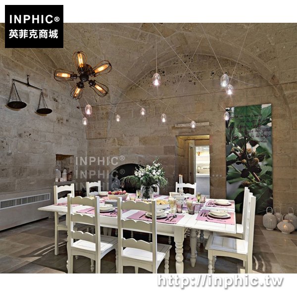 INPHIC-吸頂燈美式餐廳工業壁燈鄉村復古兩用燈