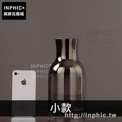INPHIC-富貴竹擺件擺設客廳花瓶裝飾品現代插花水培玻璃透明-小款
