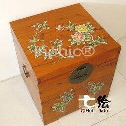 INPHIC-實木家具 田園堆金 方形儲藏衣箱藏箱扣箱 香樟木