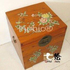 INPHIC-實木家具 田園堆金 方形儲藏衣箱藏箱扣箱 香樟木