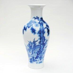 INPHIC-ZF-C105 景德鎮陶瓷 青花 三鹿圖 花瓶花器 工藝飾品 擺設