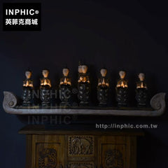 INPHIC-泰國人物燭臺桌面客廳裝飾品東南亞木質擺飾