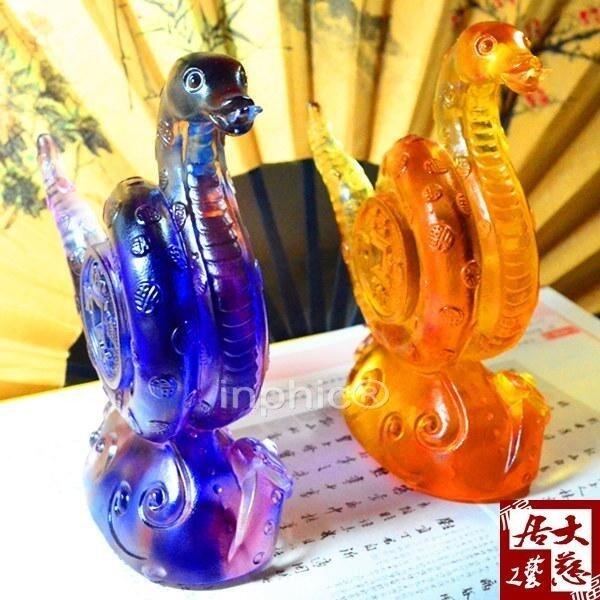 INPHIC-開光擺件琉璃水晶吉祥家居平安飾品納福納財招財福蛇