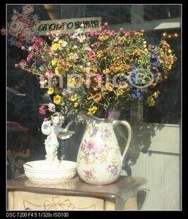 INPHIC-圖片款白色奶壺加35支插花