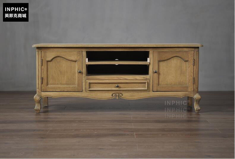 INPHIC-法式復古美式鄉村橡木雕花中小戶型客廳臥室電視機櫃