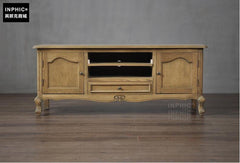 INPHIC-法式復古美式鄉村橡木雕花中小戶型客廳臥室電視機櫃