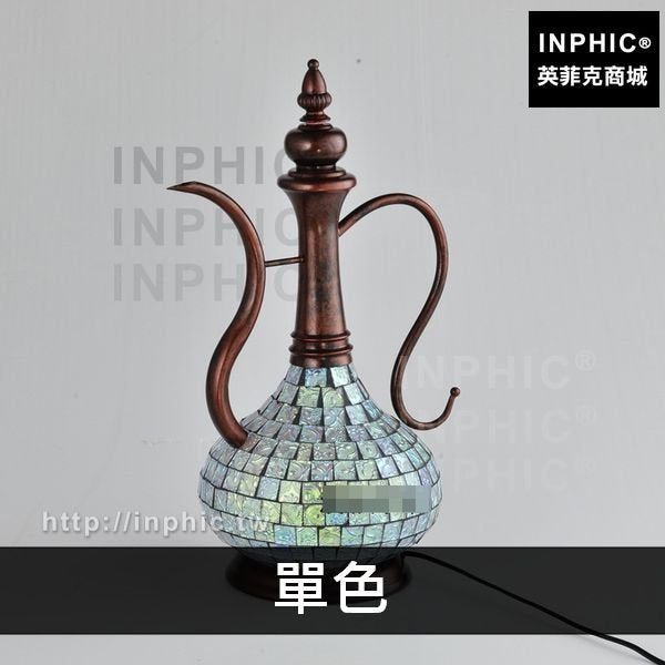 INPHIC-波西米亞馬賽克咖啡廳東南亞臥室檯燈復古床頭燈土耳其-單色