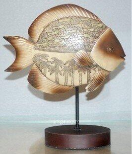 INPHIC-象牙魚擺件-泰國家居裝飾品時尚擺設